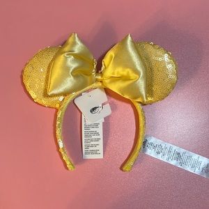 Yellow sequin Disney ears